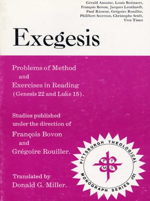 cover image of Exegesis